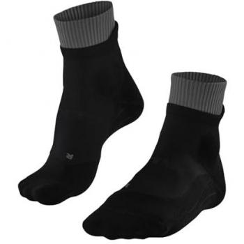 Falke RU Trail Running Socks Women - black - Size: 41-42, FALKE Women's RU Trail W SO Functional Yarn Anti-Blister 1 Pair Running Socks, Black (Black 3003), Size: 7-8