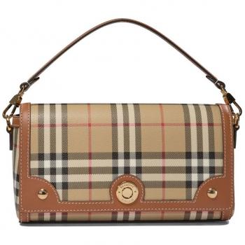 Burberry Women's Vintage Check Crossbody Bag in Beige and Brown, One Size