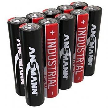 Baterías Alcalinas Industriales AAA 1.5V 1200mAh (Paquete de 10) ANSMANN