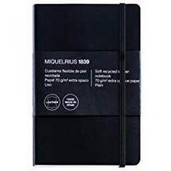 Miquelrius - Cuaderno Flexible en Piel, cuaderno flexible de piel reciclada, papel 70g/m2 extra opaco, 400 paginas