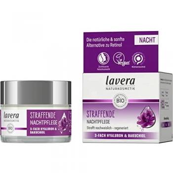 Lavera Firming Night Cream with 3-Fold Hyaluronic Acid & Bakuchiol, 50 ml