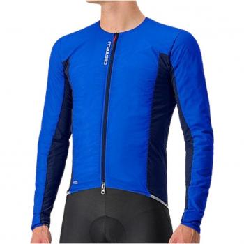 Chaqueta Castelli Fly Jack-sey GORE-TEX INFINIUM™ azul intenso, manga larga, tamaño L