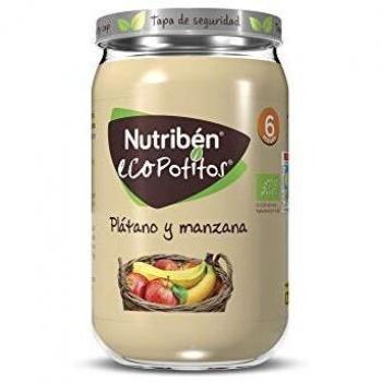 Nutribén Ecopotitos de Plátano y Manzana, Desde Los 6 Meses, 235g