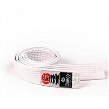 Cinturón de Artes Marciales Noris Competition Unisex Blanco, 2.4 m de Algodón