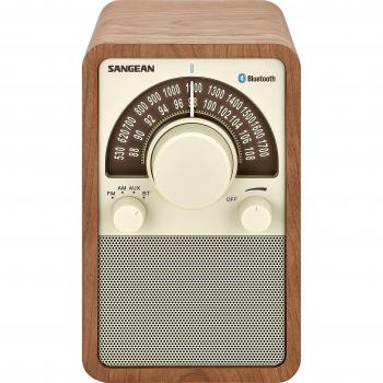 Radio Bluetooth Sangean WR-15BT en acabado Nogal
