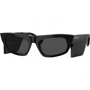Burberry Be4385 Palmer Black Geometric Sunglasses for Women, Size 55 MM