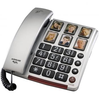 amplicomms BIGTel 40, teléfono con teclas grandes, plata