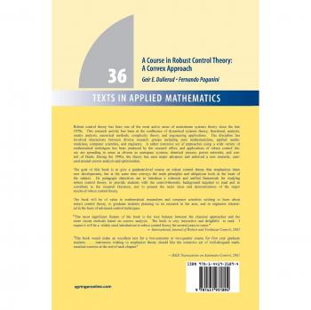 Robust Control Theory Course: A Convex Approach (Applied Mathematics Texts, Volume 36)