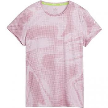 Camiseta Puma Run Favorite AOP para mujer color lila