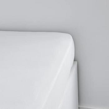 Sábana Bajera Ajustable TODAY Essential 90 x 190 cm 100% Algodón Jersey Blanco