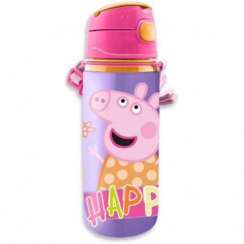 Cantimplora de Aluminio con Asa Peppa Pig 600ml