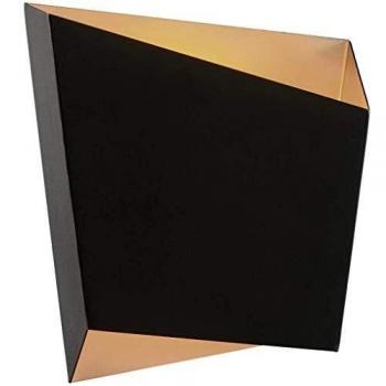 Aplique de Pared Mantra Asimetric Negro 1 Luz Acero 21,5cm