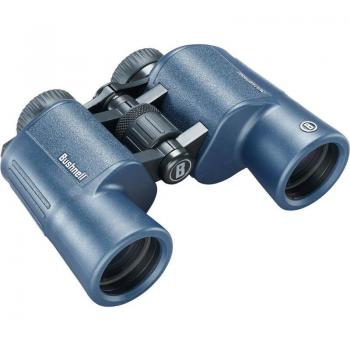Bushnell 12x42 H2O Waterproof Porro Prism Binocular - Dark Blue, 5.1 Degree AoV, Twist Up Eyecups