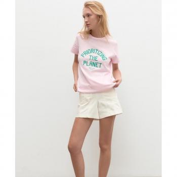 Camiseta de mujer Ecoalf Amazonasalf rosa