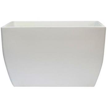 Jardinera EMMA 40x50cm de Polietileno Blanco Resistente a Impactos 15L