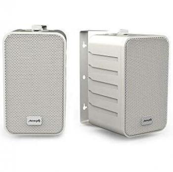 Audibax Pícolo PR-42W - Altavoces Pasivos de Estantería HiFi - Pareja de Altavoces Estereo de 2 Vías - Sonorización de 75W - Soporte de Pared Incluido - Altavoces con Woofer de 4 - Sonido Envolvente