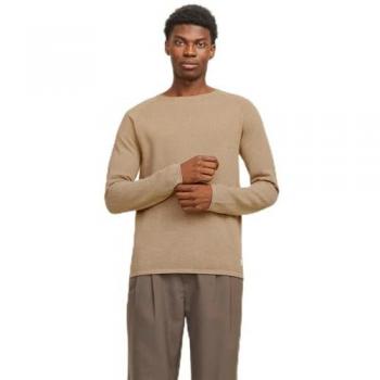 Jack & Jones Men's Crew Neck Sweater in Coriander Twist, Size M