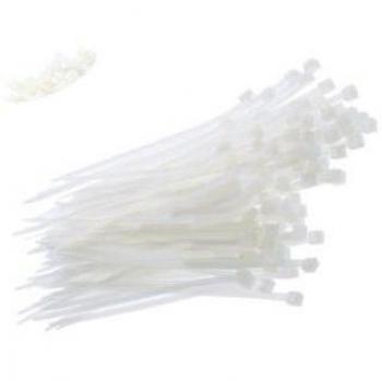 Pack 25 Bridas de Nylon Negras y Blancas - Pack de 2 Bolsas