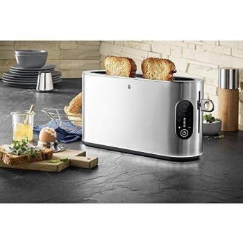 Tostadora WMF Lumero de una ranura XL de acero inoxidable 980W con rejilla para calentar bollos