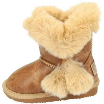 Botas Nobuck para Niña MIS 14091 color Marrón, Talla 24