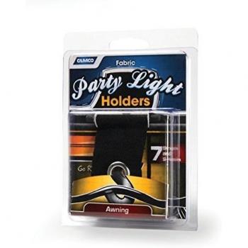 Camco 42733 Fabric Party Light Holders 7/Pack, Black, 7 Pack