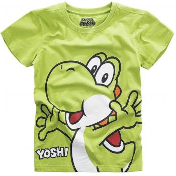 Super Mario Camiseta Kids Yoshi Nintendo Cotton Green - 110/116