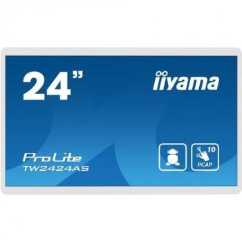 Monitor Táctil iiyama ProLite TW2424AS-W1 de 24 con Android, 4K Ultra HD, Wi-Fi, 250 cd/m² y Panel PCAP para Señalización Digital
