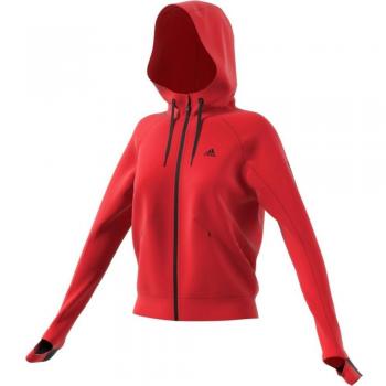 adidas Perf Fz Hoody Sudadera, Mujer, Rojo