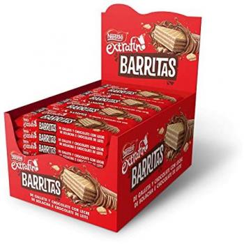 Barritas de Chocolate con Leche Extrafino Nestlé - 30 Unidades x 34 g