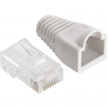 Sandberg 502-92 - Conectores 20 RJ45 Plugs y Carcasas, Blanco y Transparente