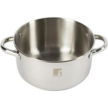 Batería de cocina 6 piezas, 3 ollas y 3 tapas (16+18+20 CM) acero inoxidable