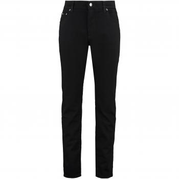 Dolce & Gabbana Men's Black Slim Jeans in Stretch Denim, Size 46, Slim-fit, with pockets