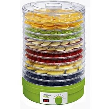 Deshidratador XXL Concept SO-1025 para frutas, verduras y champiñones con 12 bandejas