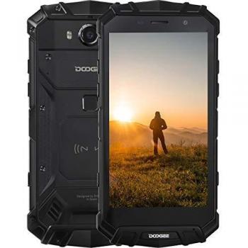 Móvil Libre, DOOGEE S60 (2020) Móvil Resistente 4G, 6GB RAM + 64GB ROM, Batería 5580mAh, Cámara 21MP, 5.2 Pulgada IP68 Móvil Libre Todoterreno, NFC/GPS/Carga inalambrica