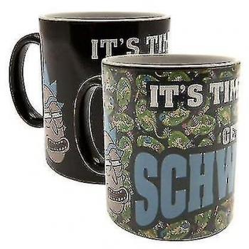 Taza Cambiante Oficial de Rick y Morty Schwifty Negra/Verde One Size
