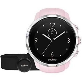 Suunto Spartan Sport HR - Reloj GPS para Atletas Multideporte, 10 h Batería, Resistente al agua, Monitor Frecuencia Cardiaca + Cinturón FC, Pantalla Táctil en Color, Rosa, SS022673000