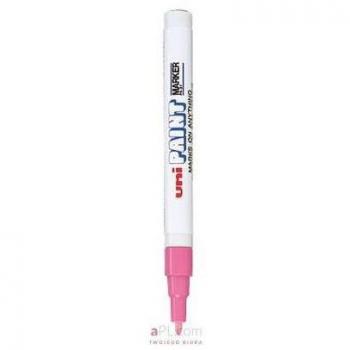 Uni Paint PX-21 Rosa - Marcador Permanente de Puntas Finas en Color Rosa