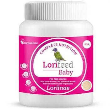 Papilla Nutritiva para Loris Bebés 800 g - Polvo Cría Aves Nectarívoras - Desarrollo y Crecimiento Óptimo