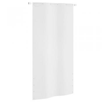 Toldo pantalla para balcón vidaXL en tela oxford blanco 120x240 cm