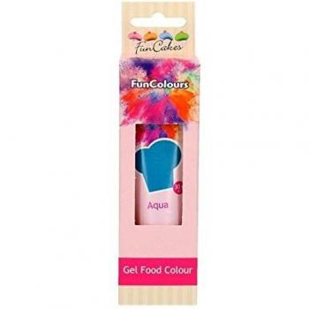 FunCakes FunColours Colorante en Gel Superconcentrado Comestible Insaboro para todo tipo de Cremas y Masas Color Aqua Agua, 30g FC50200