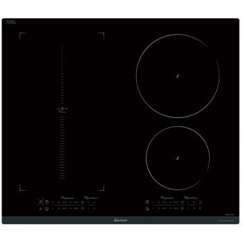 Placa de Inducción Sauter SPI9647B 60cm 7400W Negra con 4 Fuegos