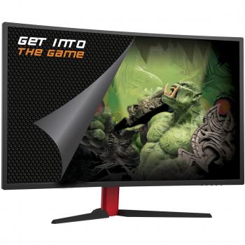 Keep Out XGM32 - Monitor Curvo de Gaming, 31.5 Pulgadas, Full HD LED, Negro/Rojo