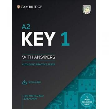 A2 Key 1 for the Revised 2020 Exam - Student's Book with Answers, Audio and Resource Bank