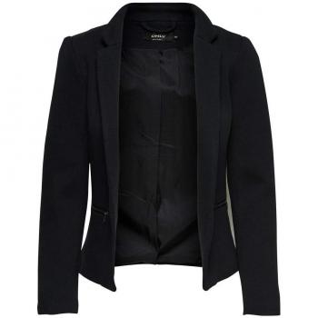 ONLY NOS Onlstory Maddy Mel Zip Blazer Noos TLR, Chaqueta de Traje para Mujer, Negro