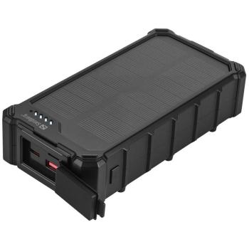 Powerbank Solar CampLED 20000 mAh (22.50 W, 74 Wh) - Negro