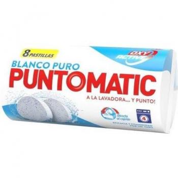 Puntomatic Detergente Blanco Puro en Pastillas - 8 Unidades (4 Lavados) - 264g