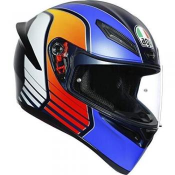 AGV Casco K1 Multi Power Matt Dark azul/naranja/WH ML