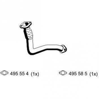Tubo de escape ERNST 522472 para RENAULT Kangoo I y Kangoo I Express