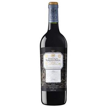Marqués de Riscal - Vino tinto 150 Aniversario Denominación de Origen Calificada Rioja, Variedad principal Tempranillo, 32 meses en barrica francesa - Botella individual 750 ml