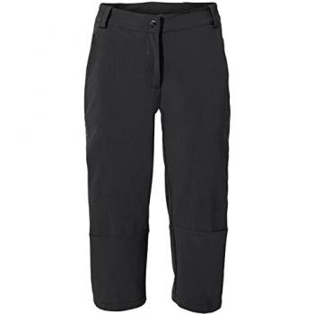 Vaude Yaras Culote Pirata Sin Tirantes para Mujer Negro (Talla 42)